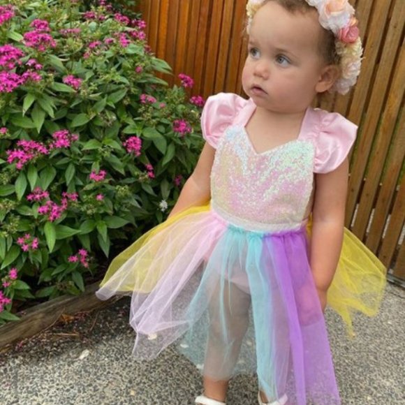 Elmo Romper Sunsuit Cookie Jumpsuit Abby Romper Sesame Street Dress Birthday - Picture 3 of 12